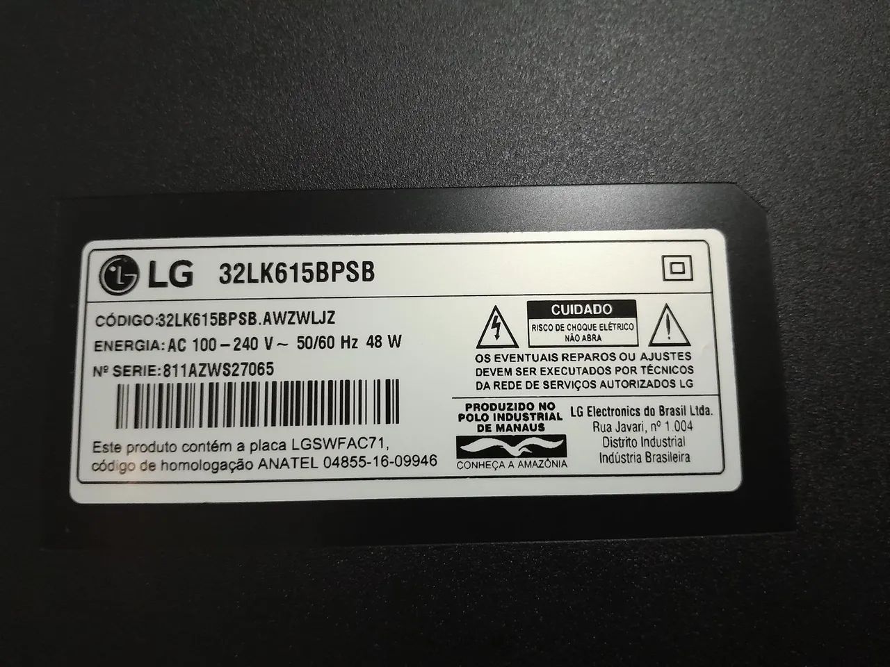 TV LG Smart 32LK615BPSB - Foto 5