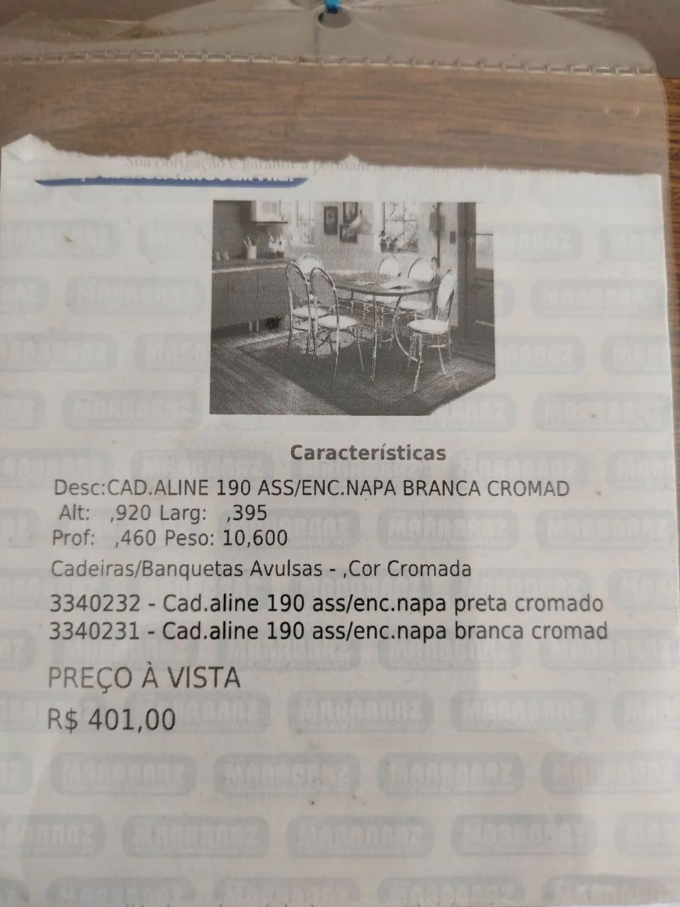 MESA 6 lugares 160cmX90cm 4 cadeiras - Foto 5