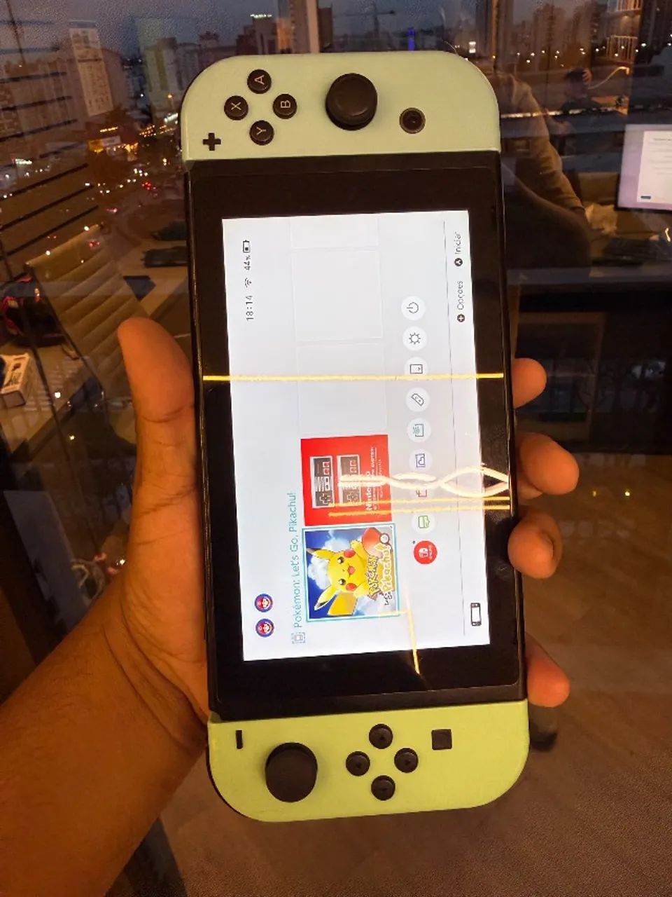 NINTENDO SWITCH V2 VERDE RARIDADE!!!!! - Foto 2