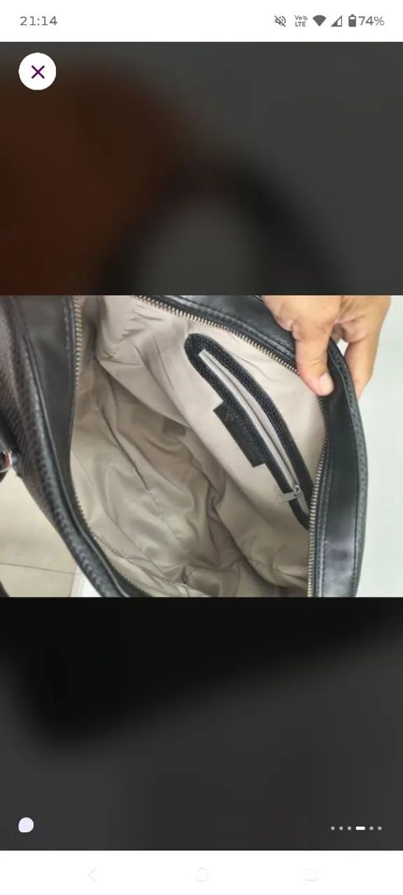 Bolsa de couro Regina rios - Foto 4