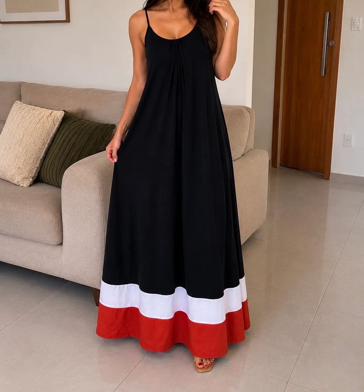 Vestido longo amplo NOVO   - Foto 2