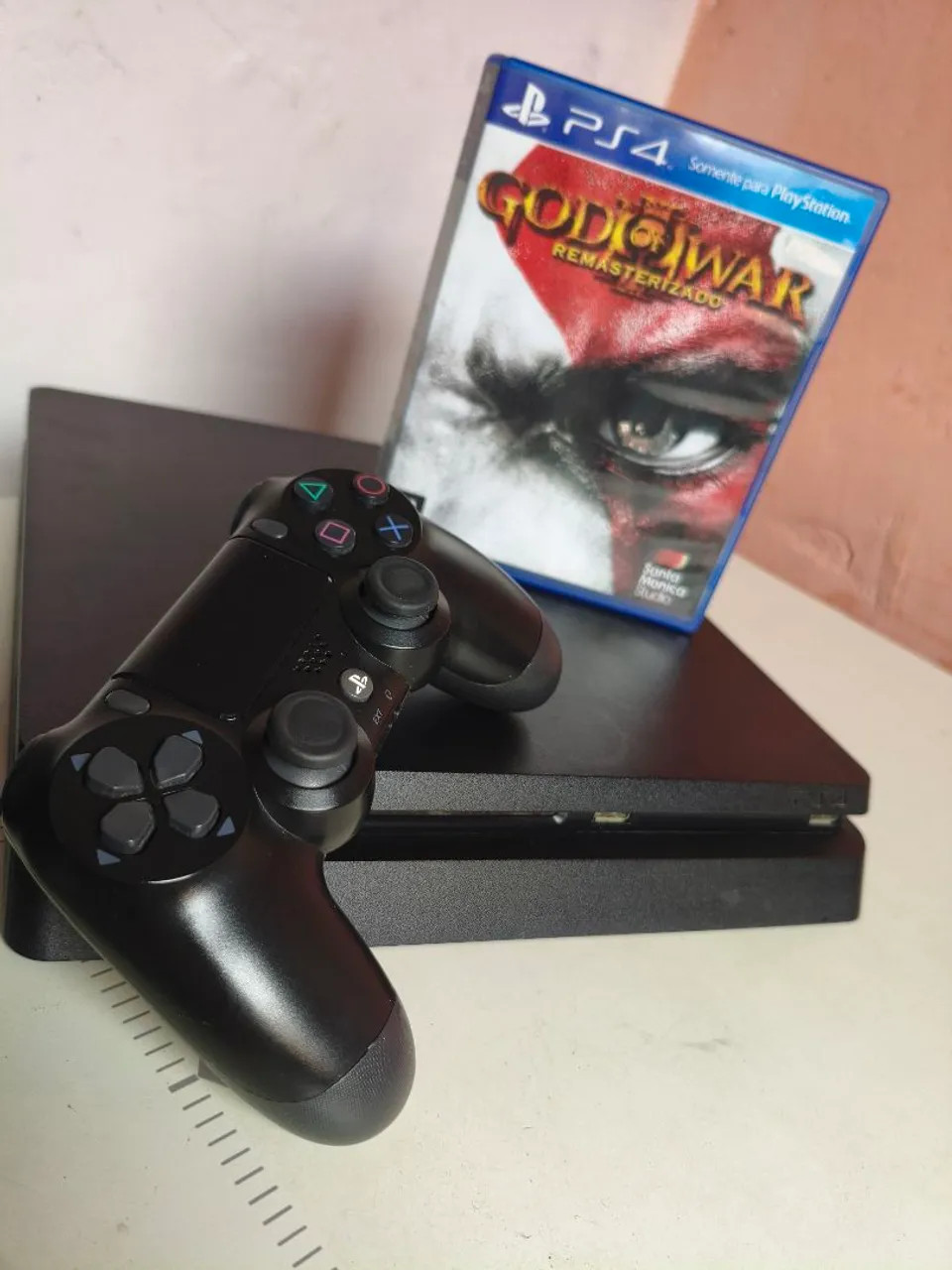 PS4 SLIM 500GB + 2 CONTROLES + 2 JOGOS - Peças e Acessórios de