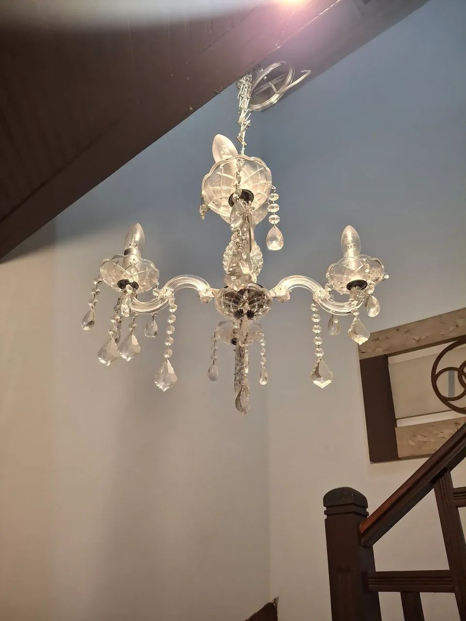 Lustre candelabro 4 braços  - Foto 3
