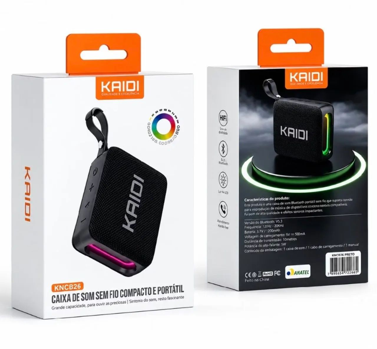 Caixa de Som Bluetooth KAIDI Portátil  - Foto 2