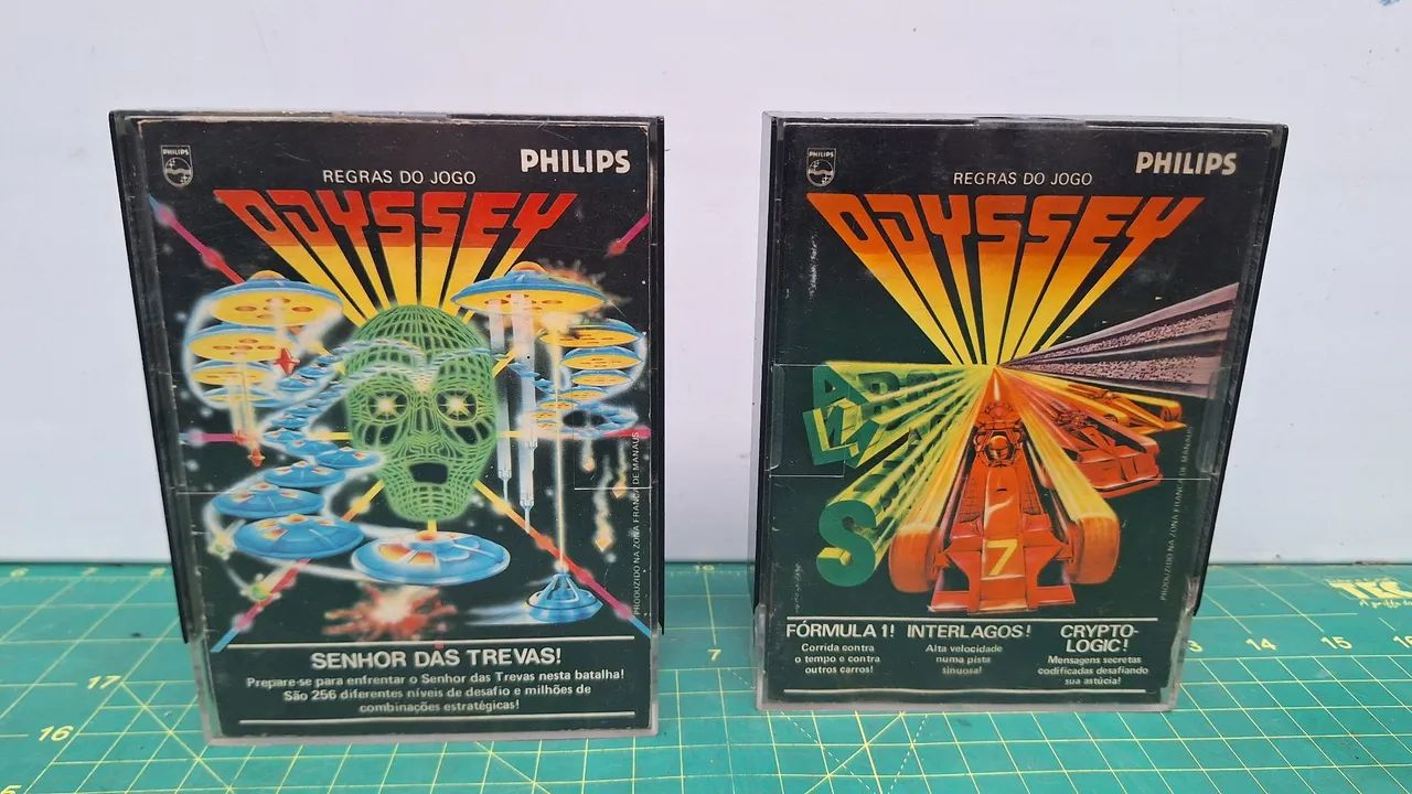 Par de jogos Philips odyssey fórmula 1 + O senhor das trevas