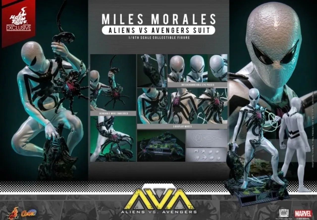 Hot toys Spider Man Alien avengers Suit cms027 - Foto 2