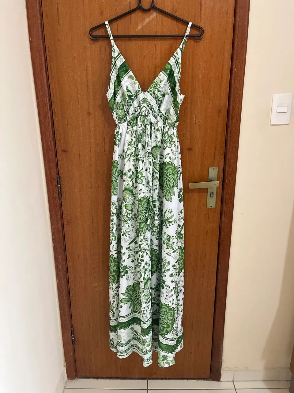 Vestido longo estampado