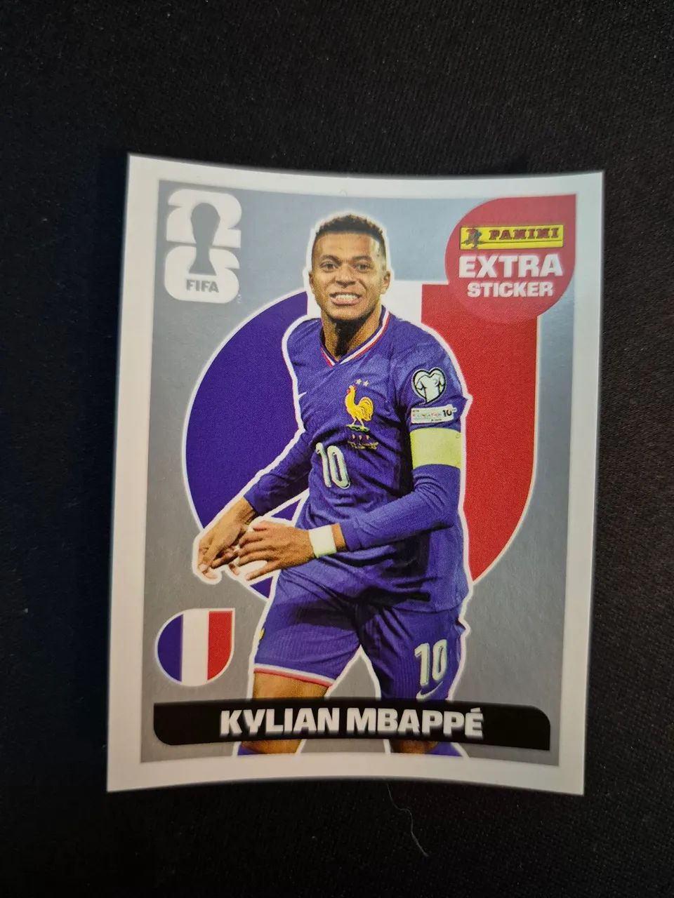 Figurinha Extra Sticker Mbappé Prata