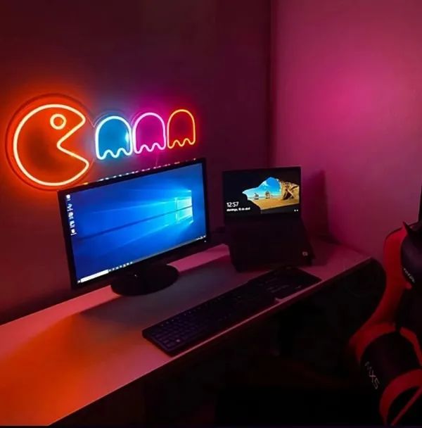  Neon Led - PACMAN - 25x65cm - Foto 2