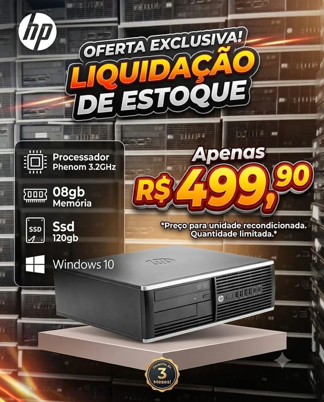 Computador com SSD 