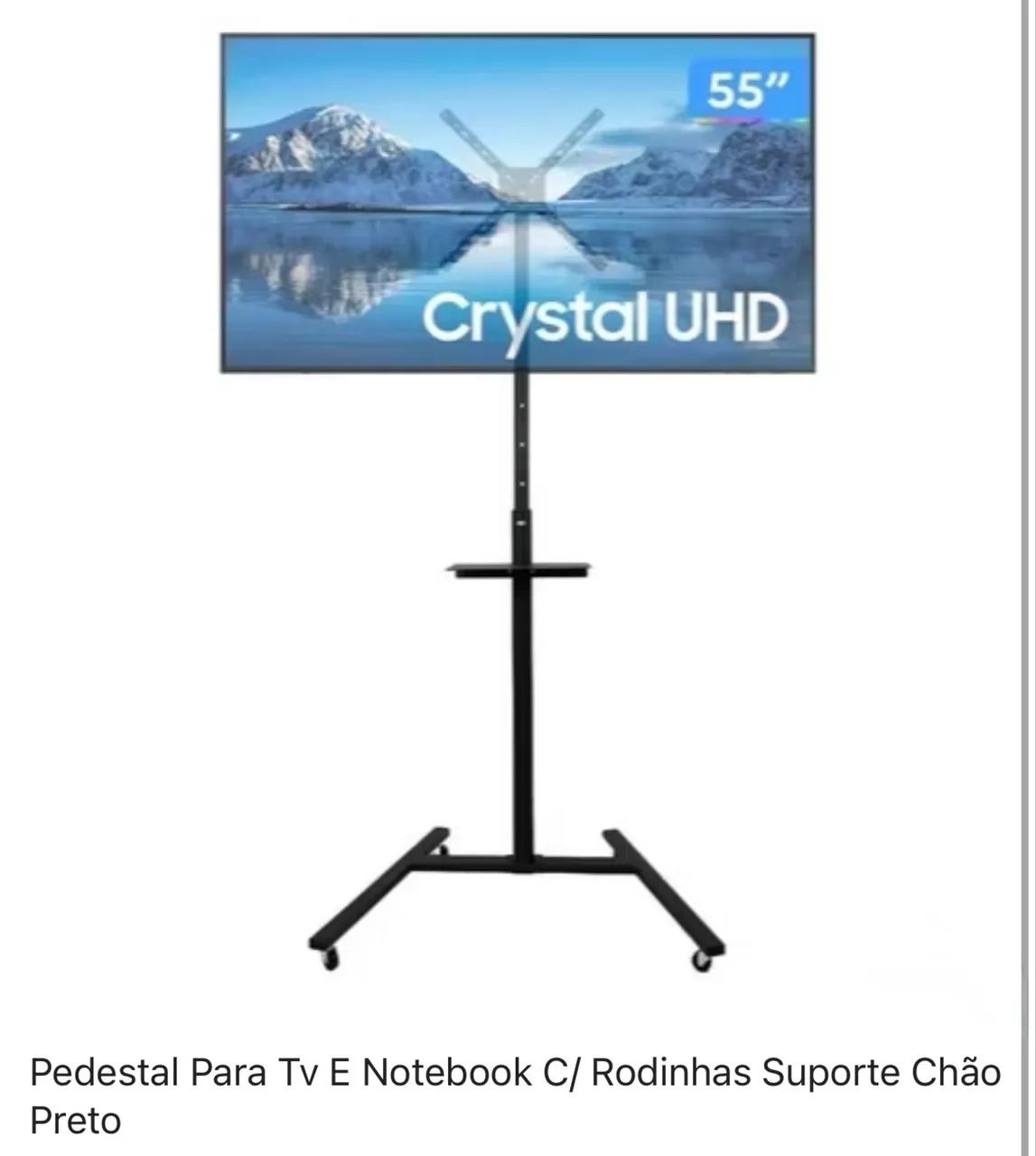 Pedestal para TV e Notebook com rodinhas - Foto 5