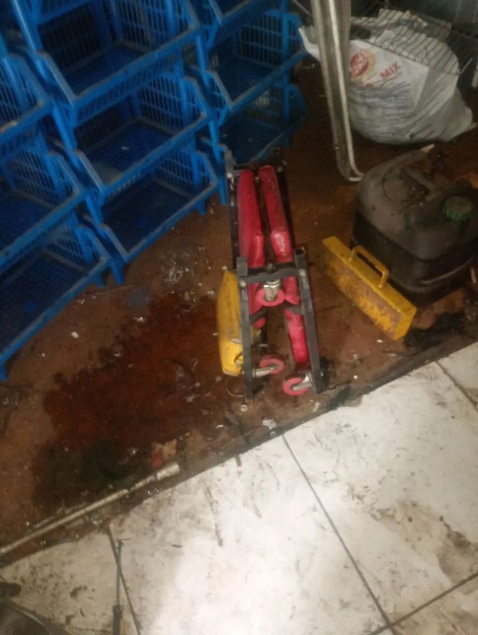 Carrinho esteira dobrável para mecânico 