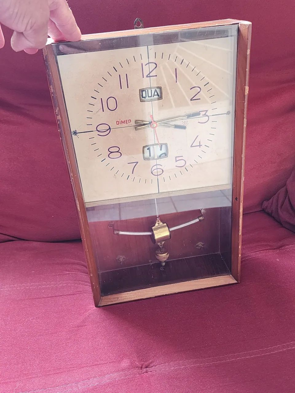 RELÓGIO de parede DIMEP Tagus 500 dias, não está funcionando. (No estado) - Foto 3