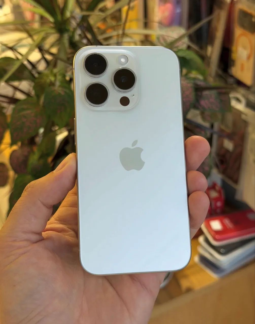 iPhone 15 pro branco 128 Gb 6 meses garantia 