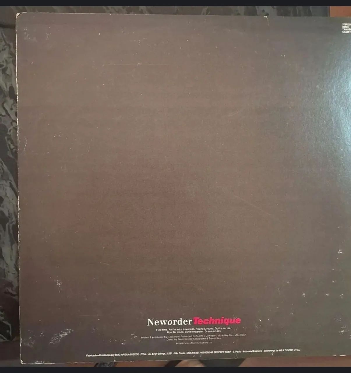 New Order - Thechnique 1989 vinil - Foto 2