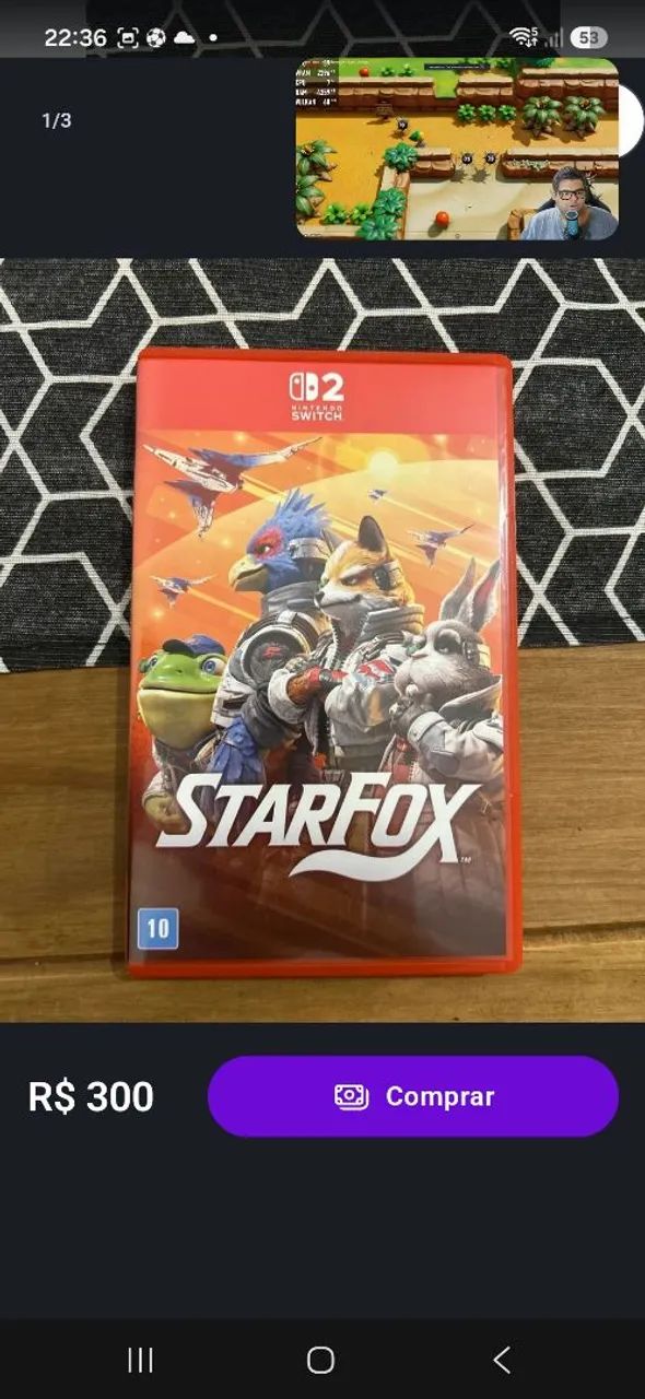 Jogos Switch 2 - Starfox e Orbitals 