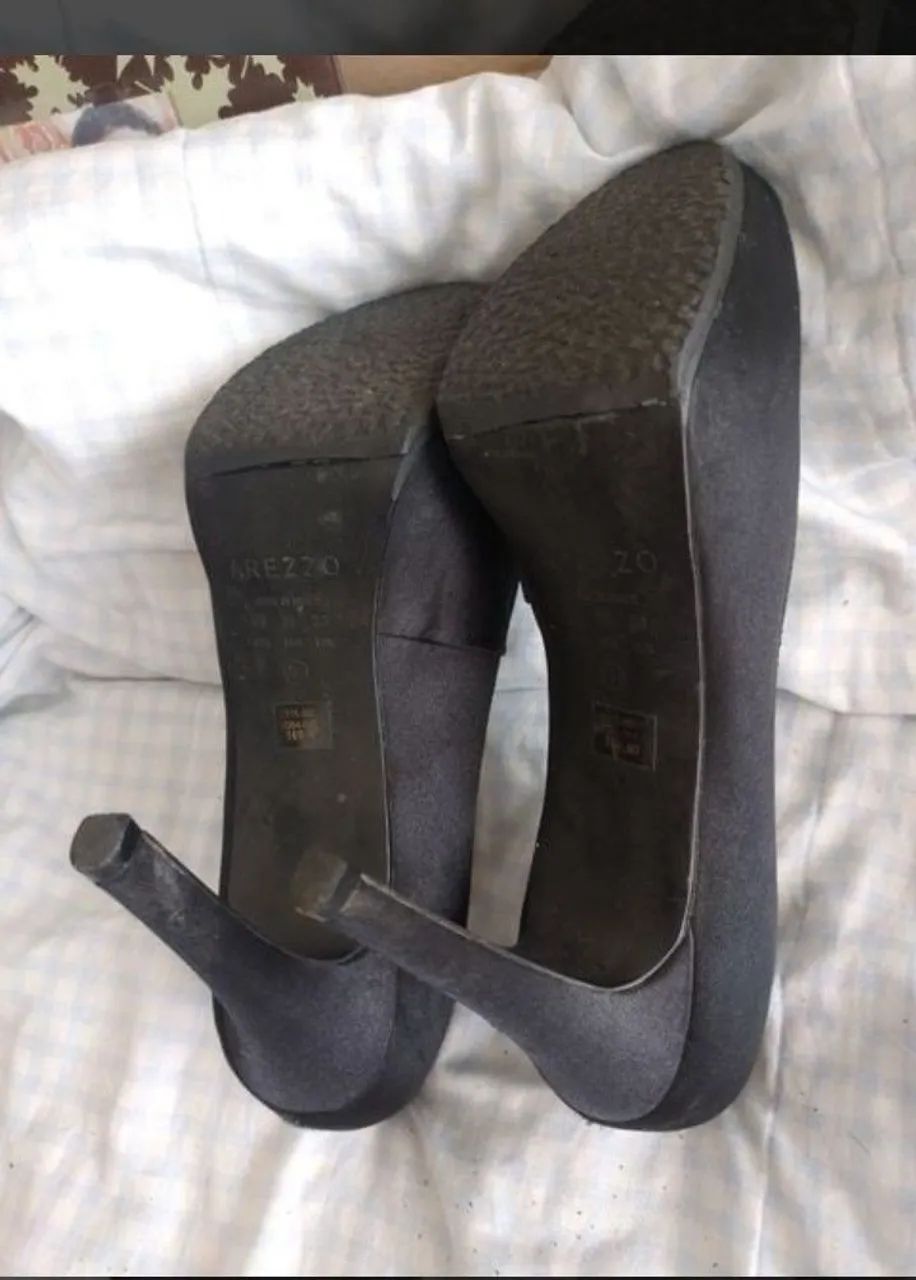 Scarpim Peep toe preto n°36 - Foto 2