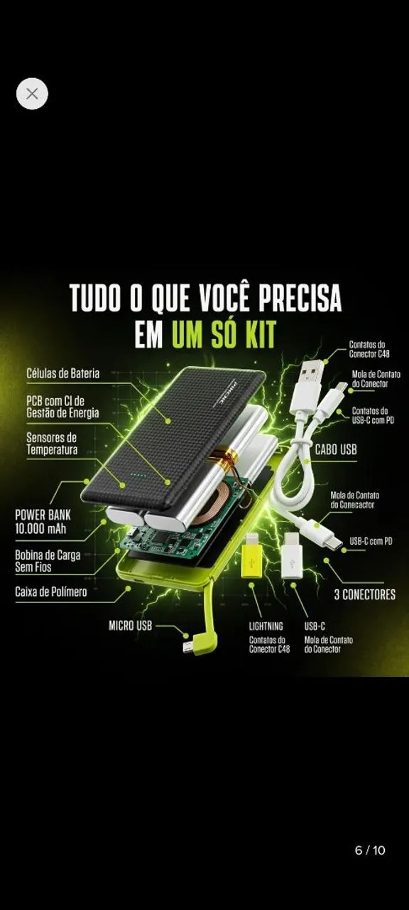 Power Bank - 10.000 mh - Foto 4