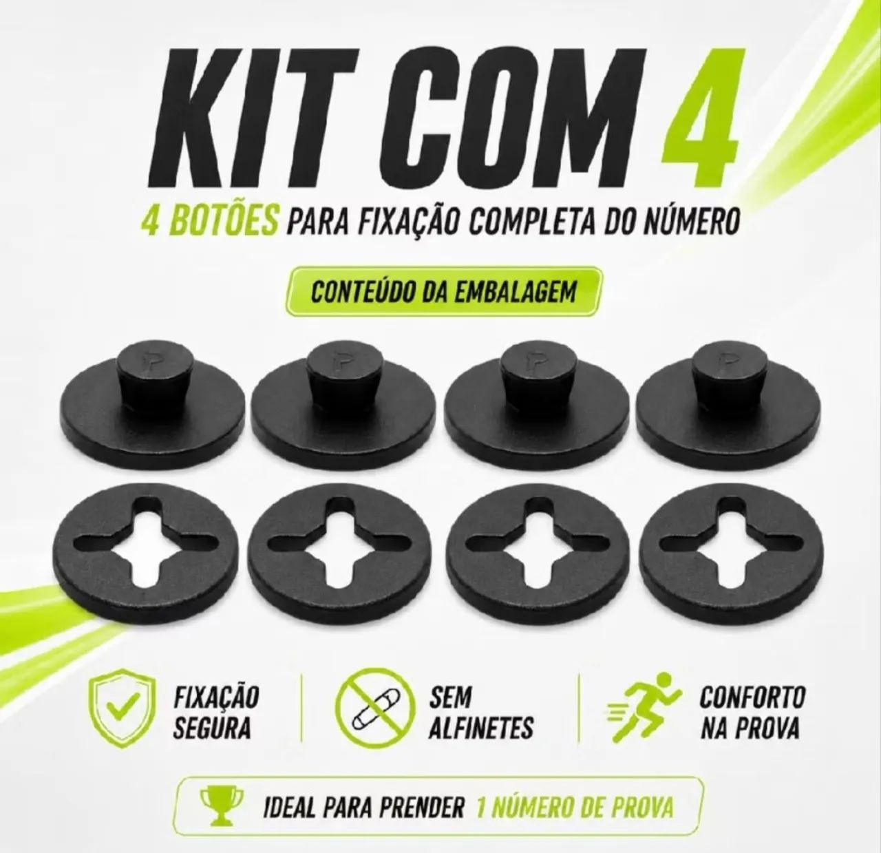 Botton Clip Pressão - Corrida 