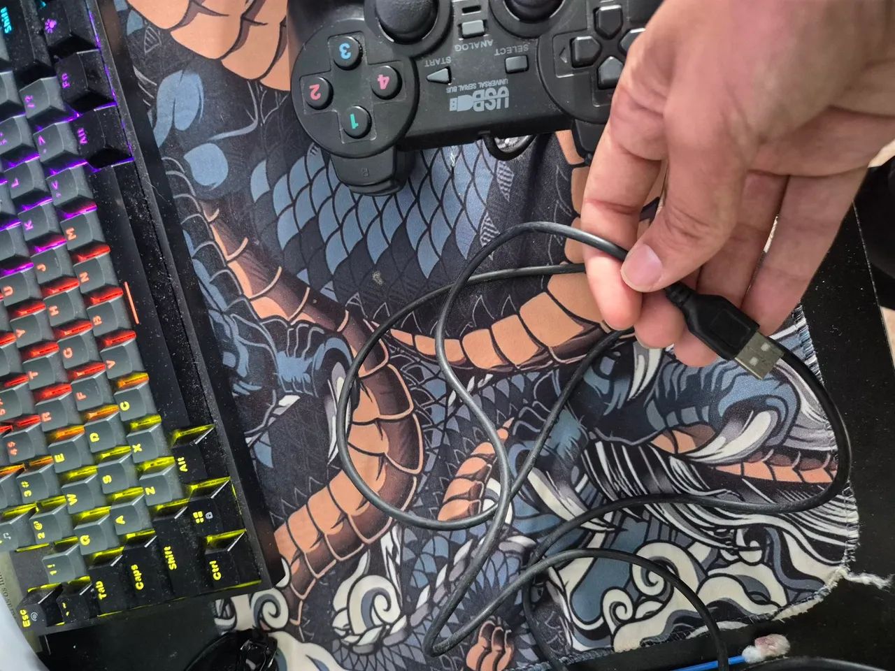 2 Controles  pc / ps3 com fio - Foto 4