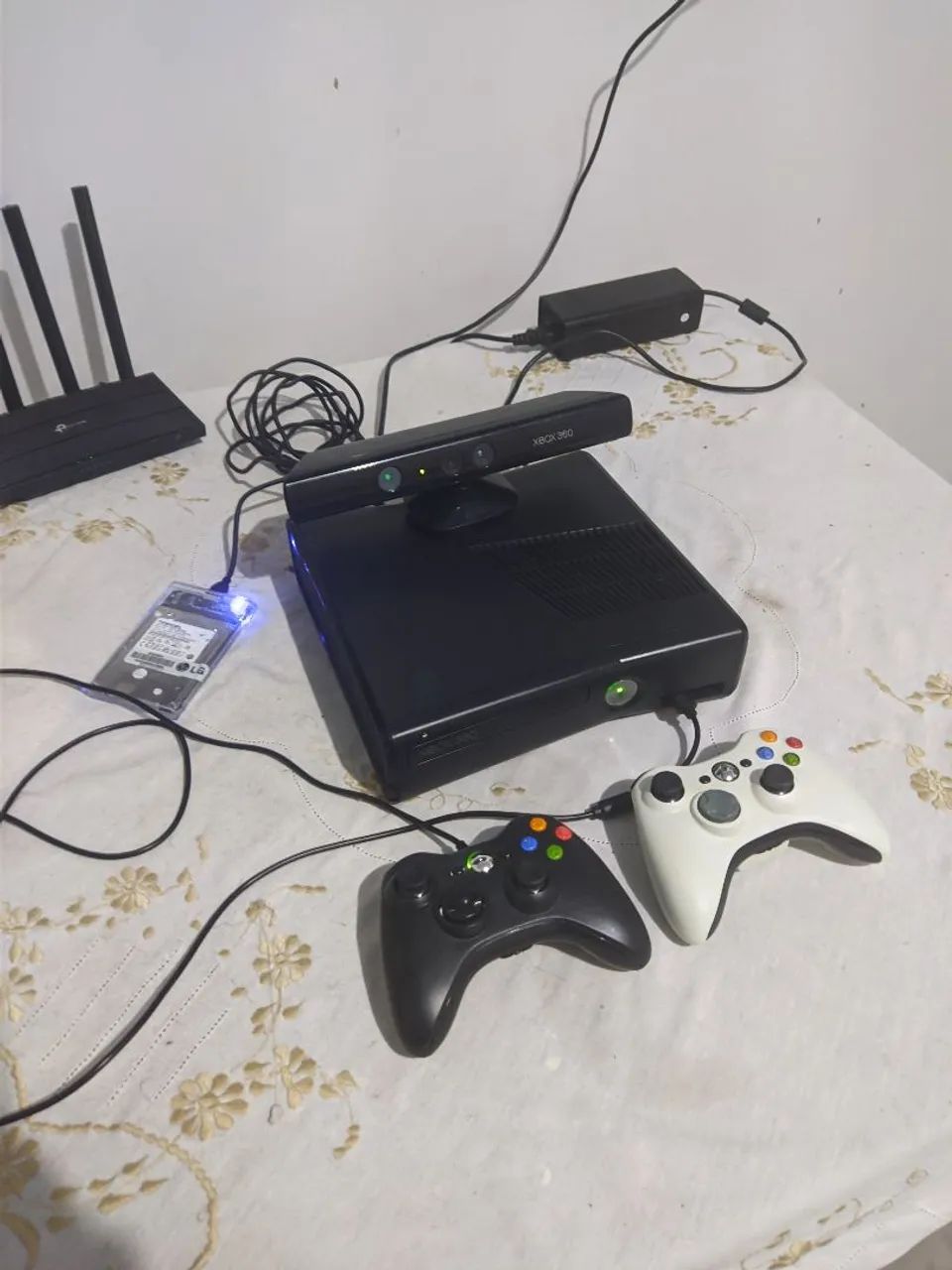 Xbox 360 Desbloqueado + HD 500GB + Kinect + 2 Controles + Jogos - Foto 3