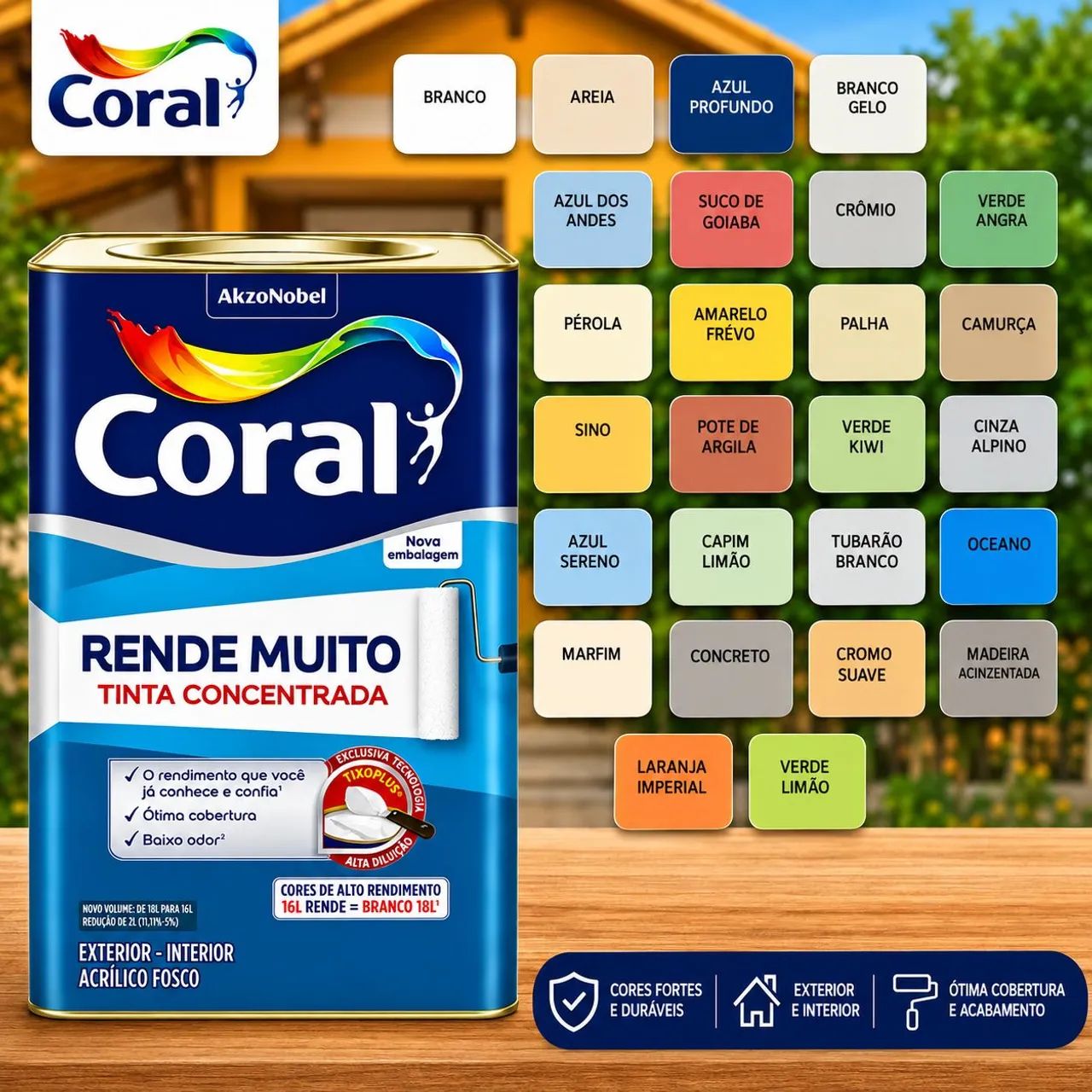 Tinta Coral Rende Muito 