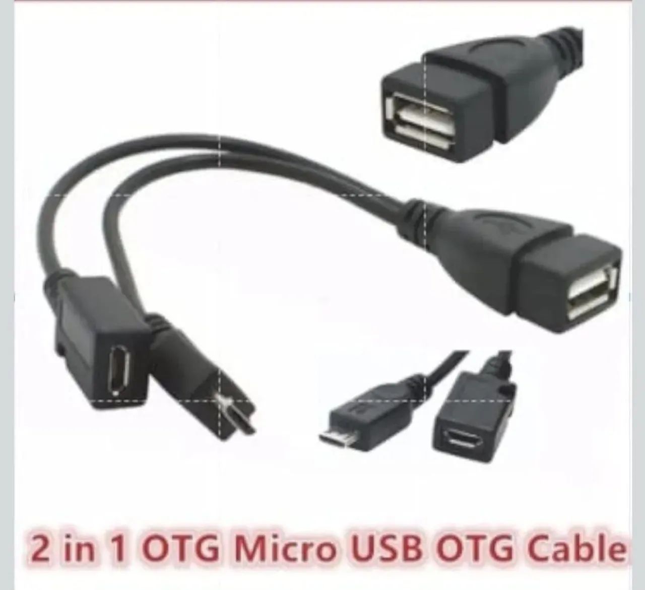 Adaptador Ethernet Micro USB pra Fire estick TV e cabo Y. - Foto 4