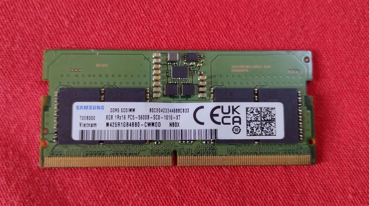 *MEMÓRIA DDR5 8GB PARA NOTEBOOK*