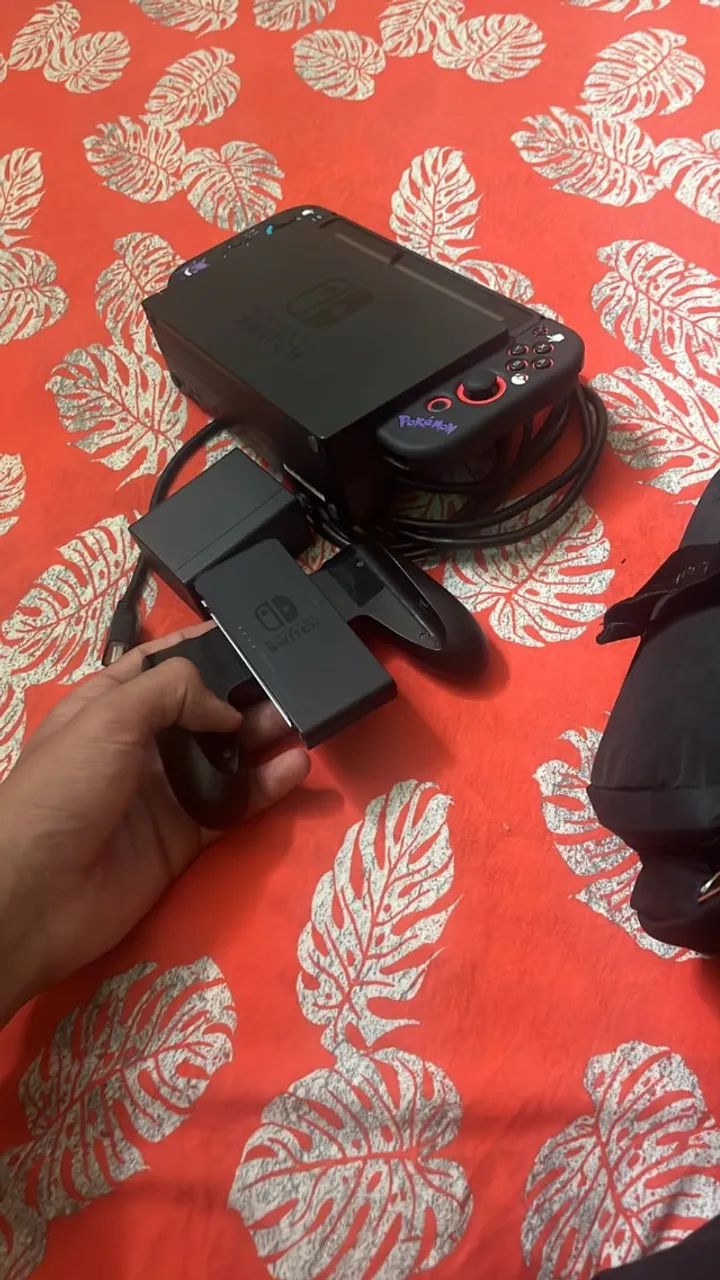 Nintendo switch v2 desbloqueado com joycons hall effect  - Foto 5
