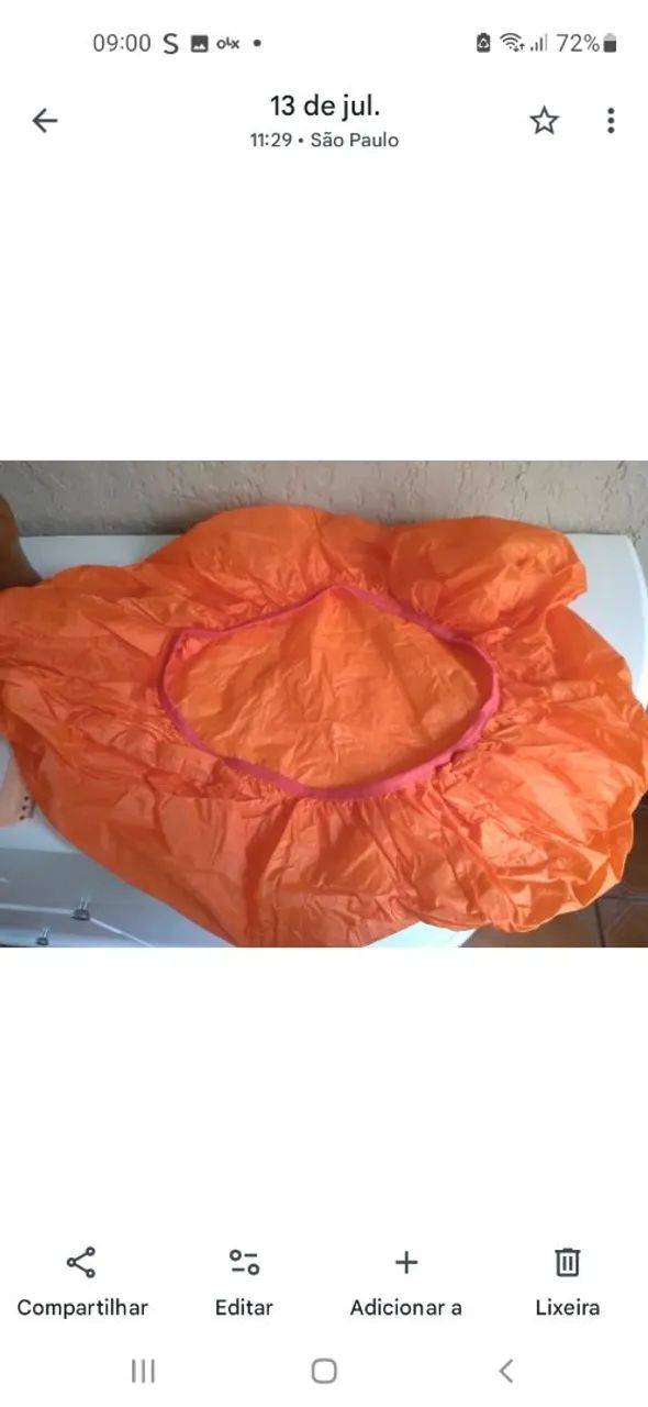Capa para mochila 35/50 l marca Quechua da Decathlon, pouquissimo uso - Foto 3
