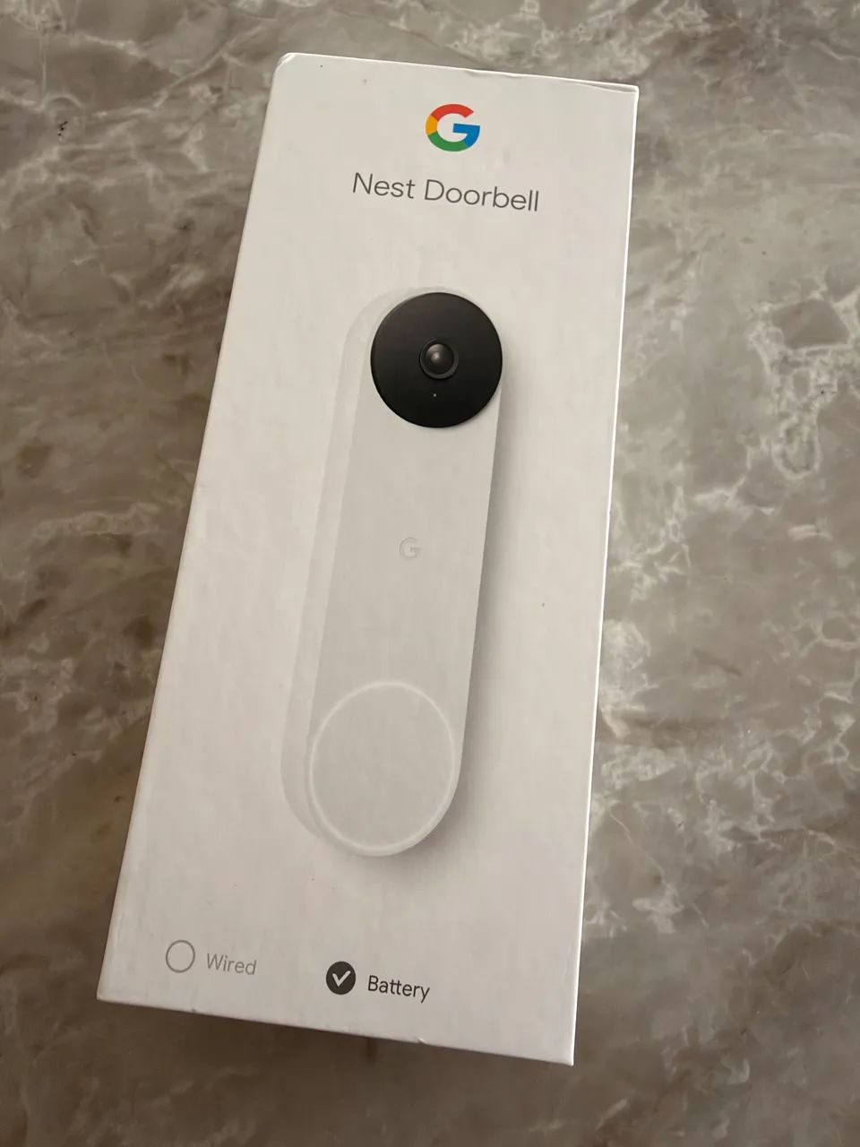 Google Nest Doorbell (Bateria) - Campainha com Câmera - Snow