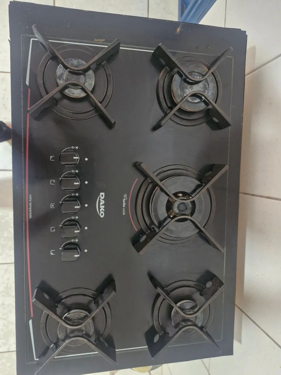 Fogão cooktop e balcão 
