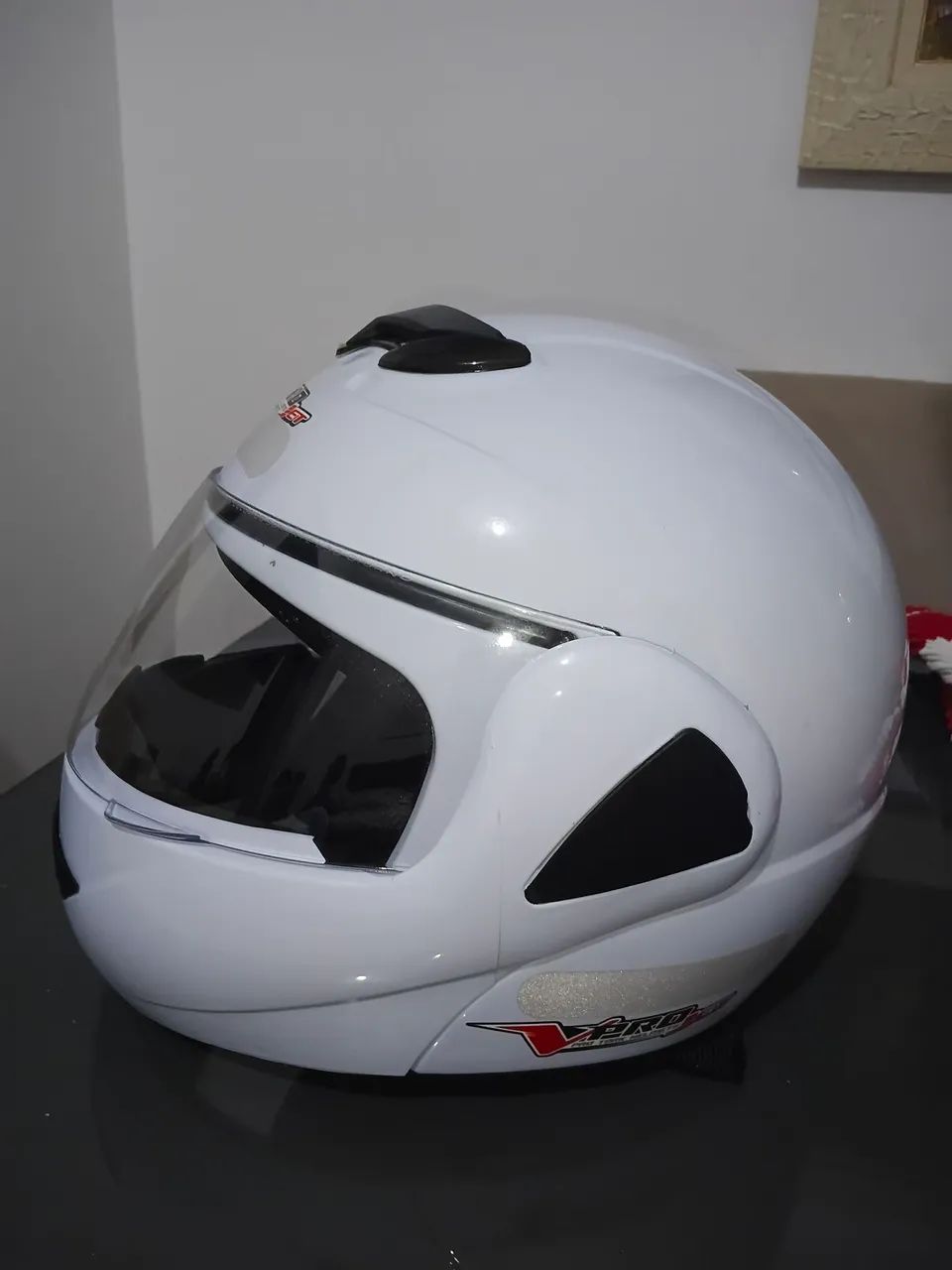 Vendo Capacete V-Pro Jet Solid Escamoteável Pro Tork - Foto 3