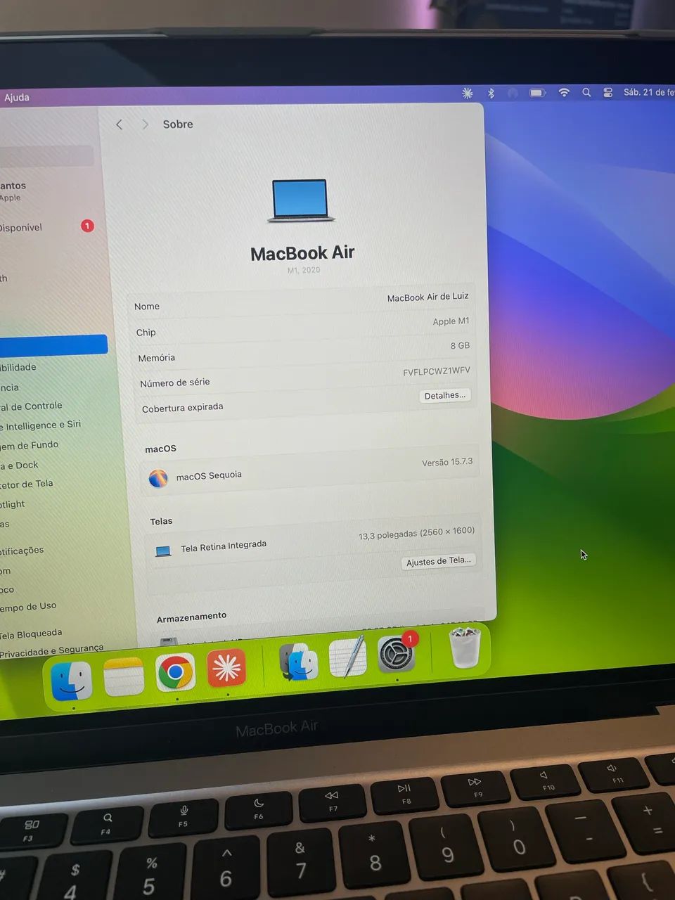MacBook Air M1 8GB ram 256GB ssd - Foto 6