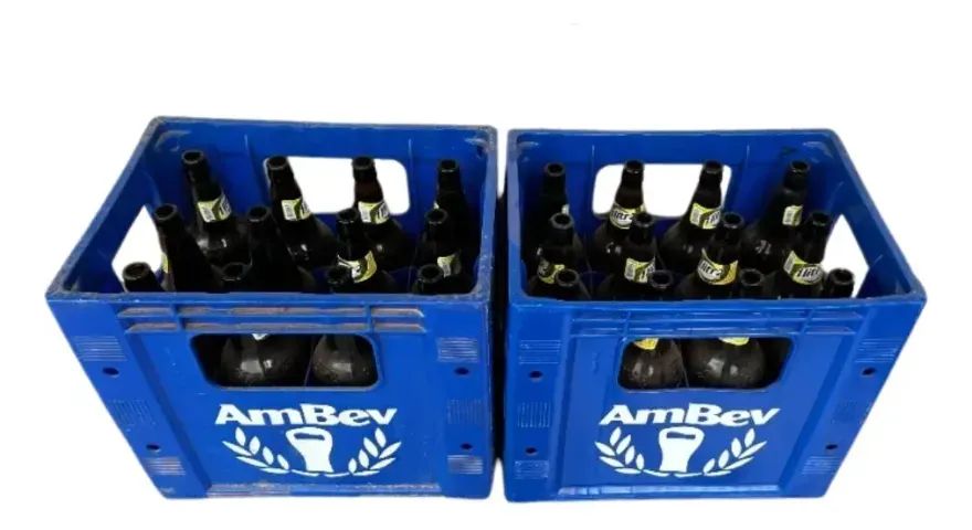 Caixa Plástica Ambev Retornável De Cerveja Litrão - Foto 2