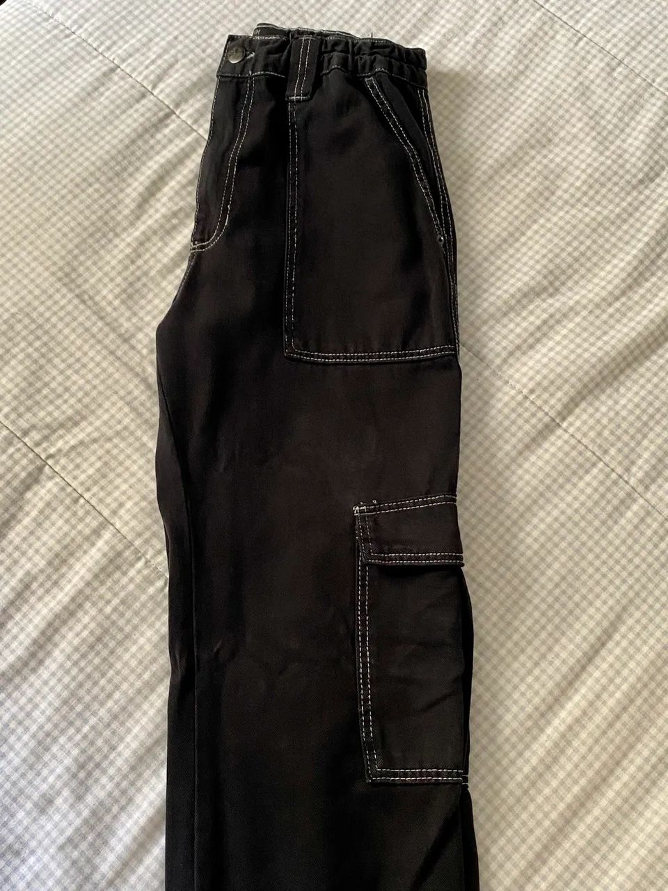 calça cargo youcom preta reta 42 - Foto 2