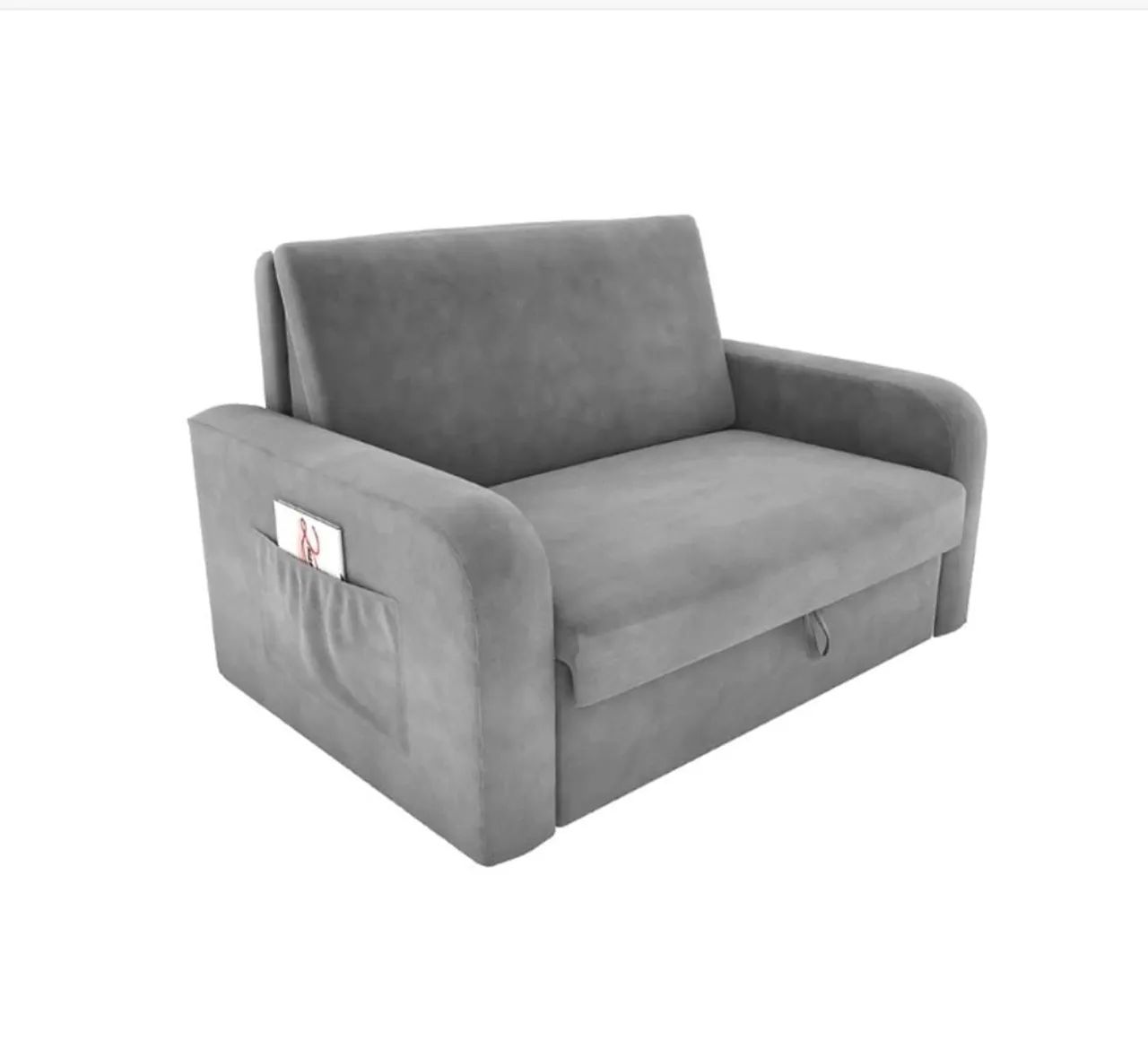 Sofá Cama com Baú  Semi Novo. - Foto 3