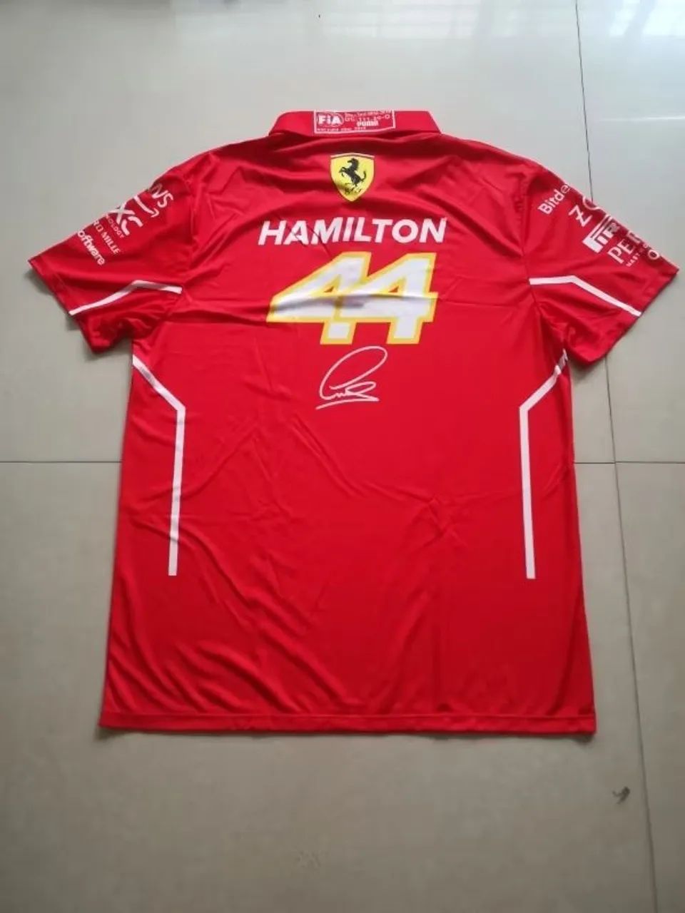 Camisa Fórmula 1 Lewis Hamilton Ferrari 