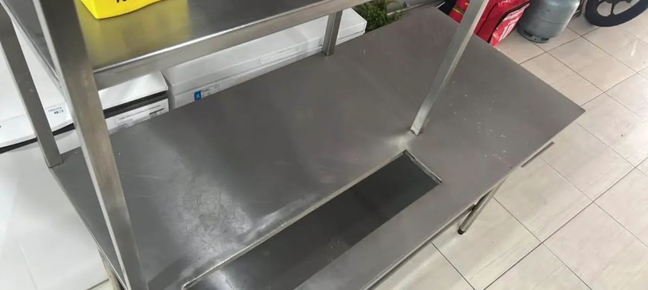 Mesa de inox Ilha Hamburgueria - Foto 3
