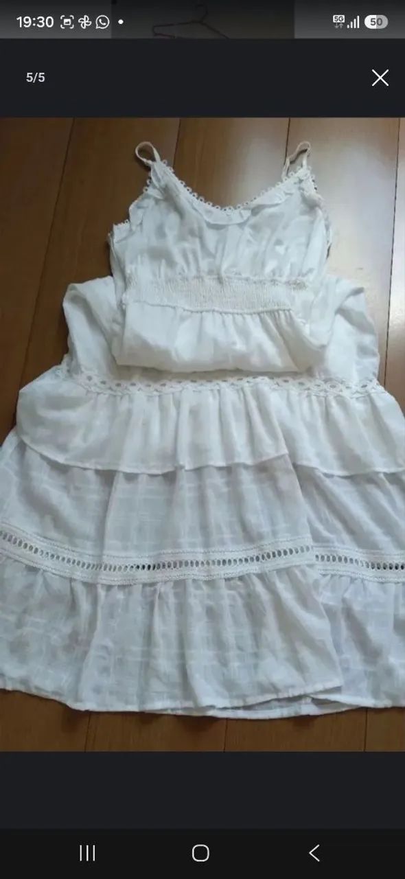 Vestido branco lindo  - Foto 4