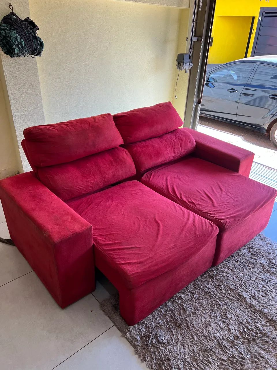 Vendo Sofá Retrátil e reclinável usado em bom estado Entrego * - Foto 5