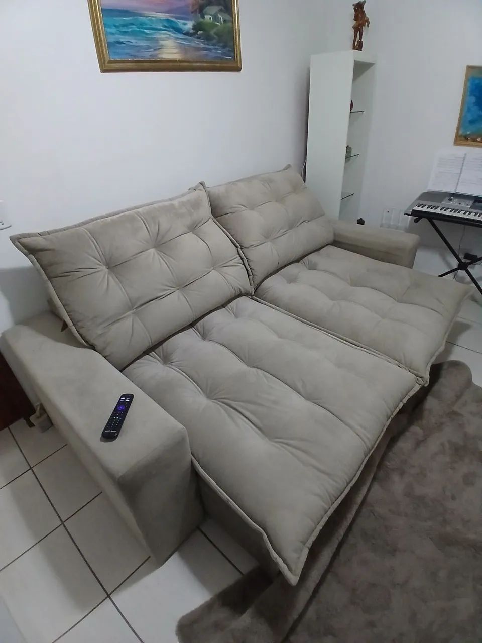 SOFÁ retrátil, reclinável, confortável e grande - Foto 2