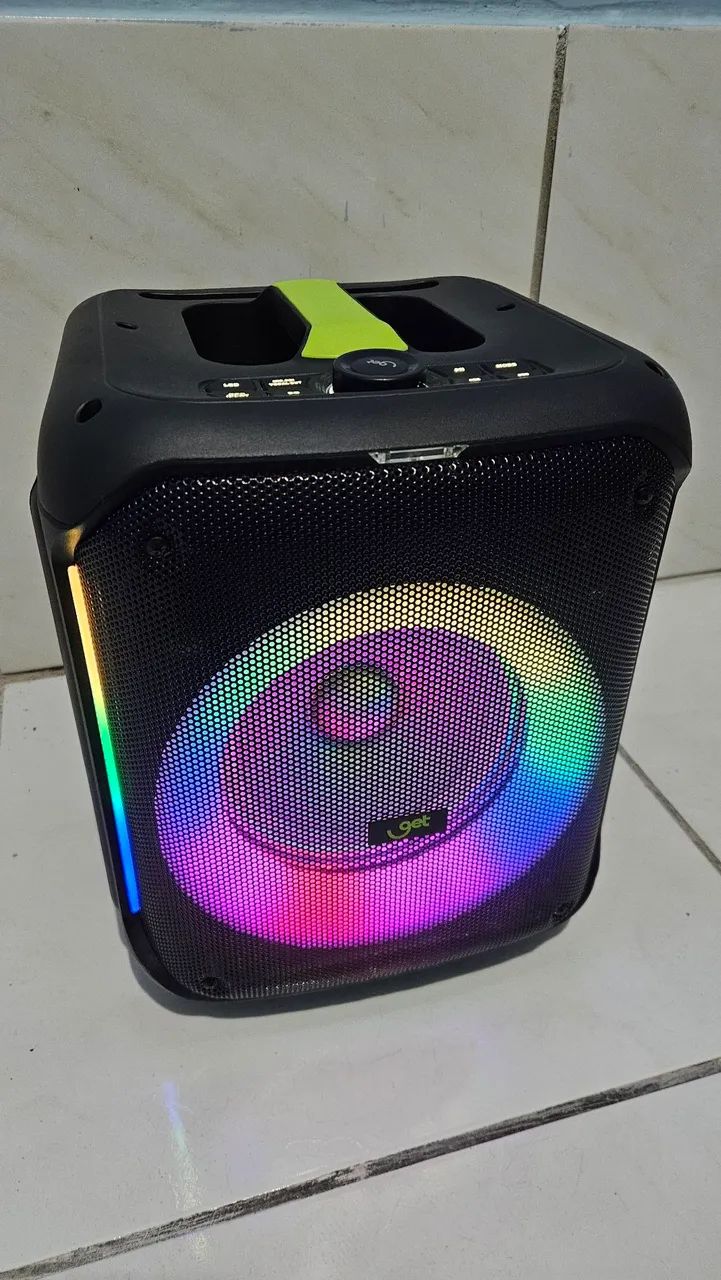 Caixa de som GET CUBE 2 com 2 Microfones  - Foto 3