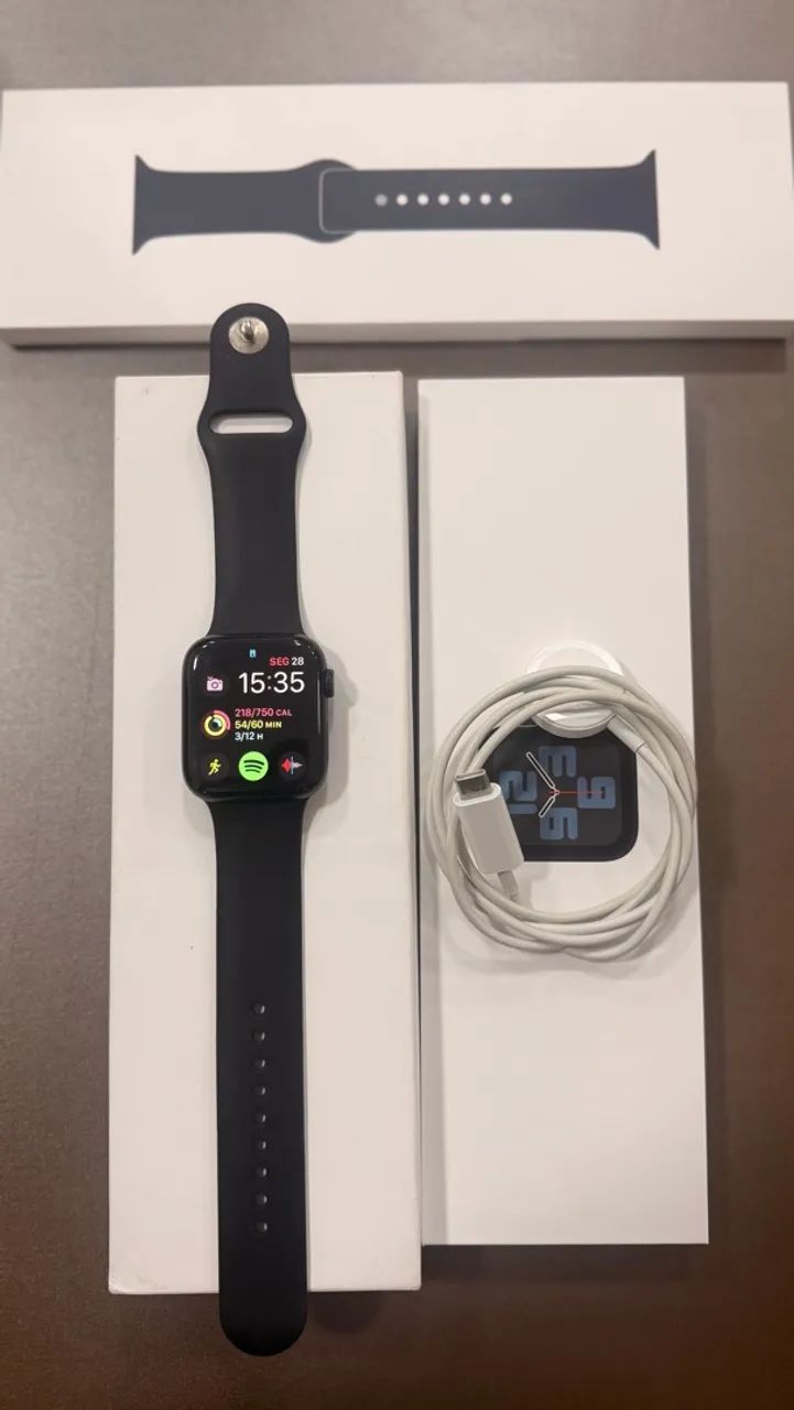Apple Watch SE (2ª geração) 44mm Midnight - Foto 2