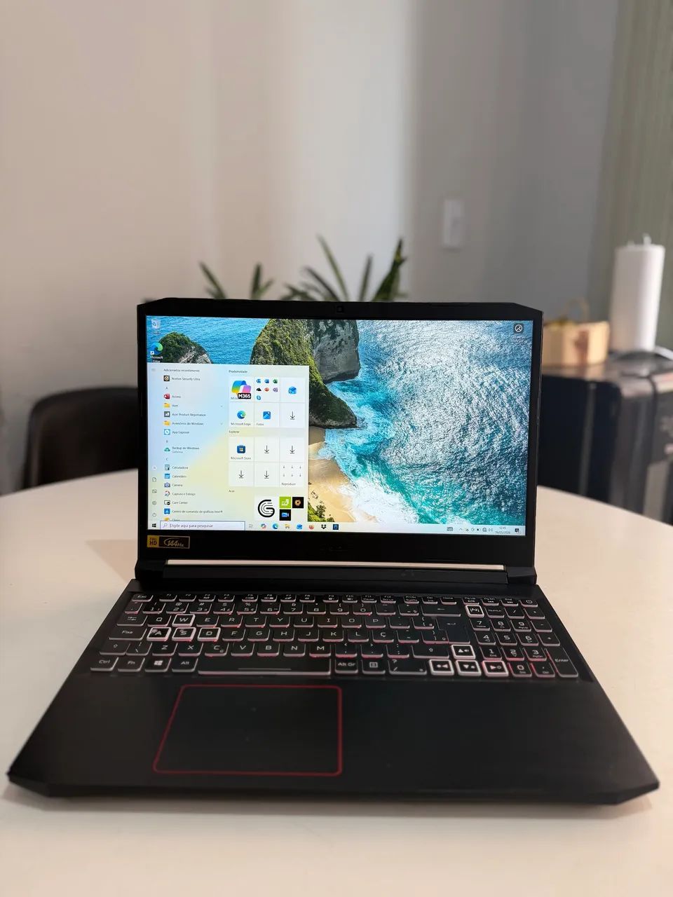 Notebook Gamer Acer Nitro 5 Intel Core i7-10750H 8gb GTX 1660 TI