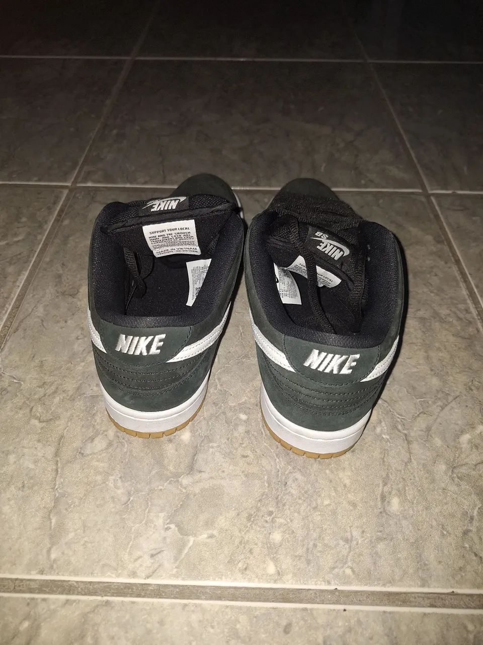 Nike SB Dunk Low Pro ISO Black Gum Preto Original  - Foto 2