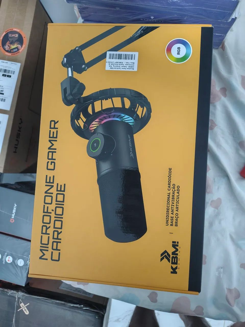 Microfone kbm com braço articulado 