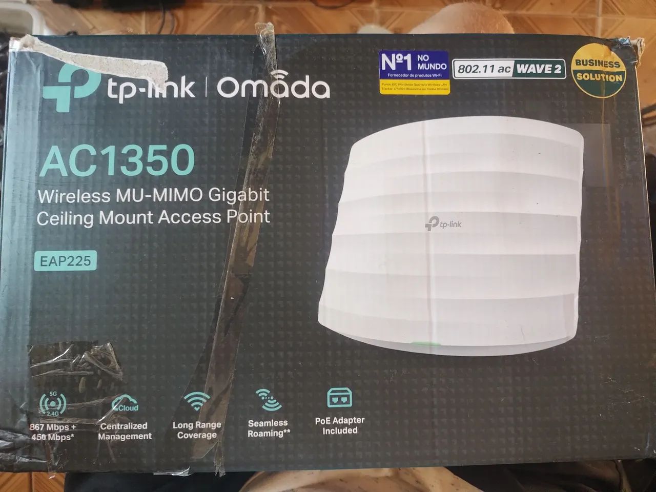 TP-Link Omada EAP225 AC1350 Dual Band Gigabit Teto - Foto 2