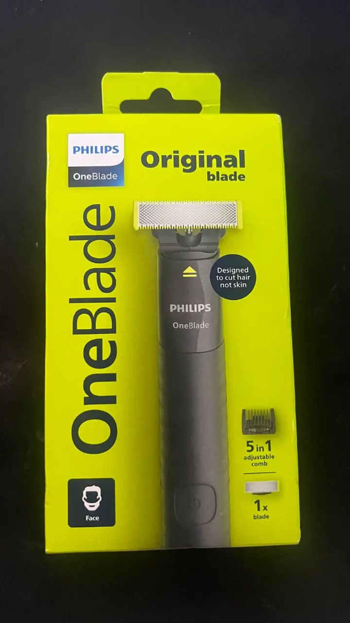 Barbeador e Aparador Elétrico Philips OneBlade com Pente 5 em 1, Sem Fio e À Prova D'Água  - Foto 2
