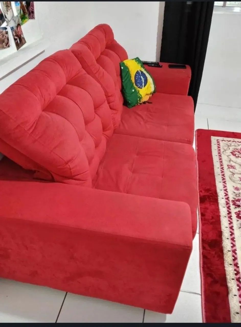 Sofa retrátil 2 e 3 lugares 